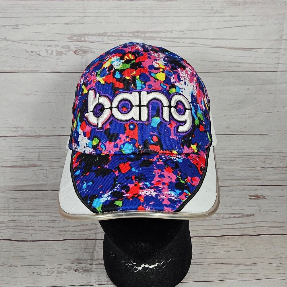 Bang Energy Hat Paint Splatter LED Light Up Baseball Cap Men Adjustable Snapback